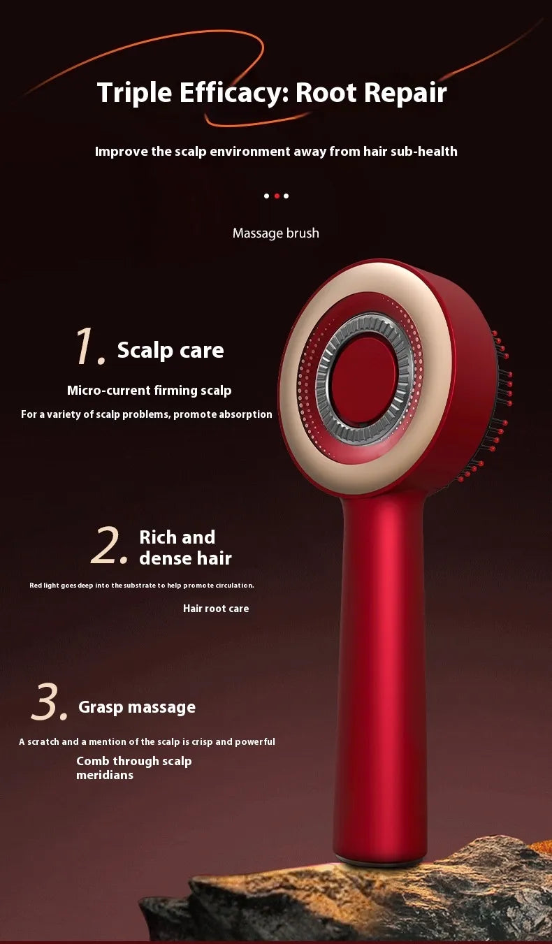 Red Light Therapy Brush Scalp Massager Comb Hair Growth Anti Hair Loss