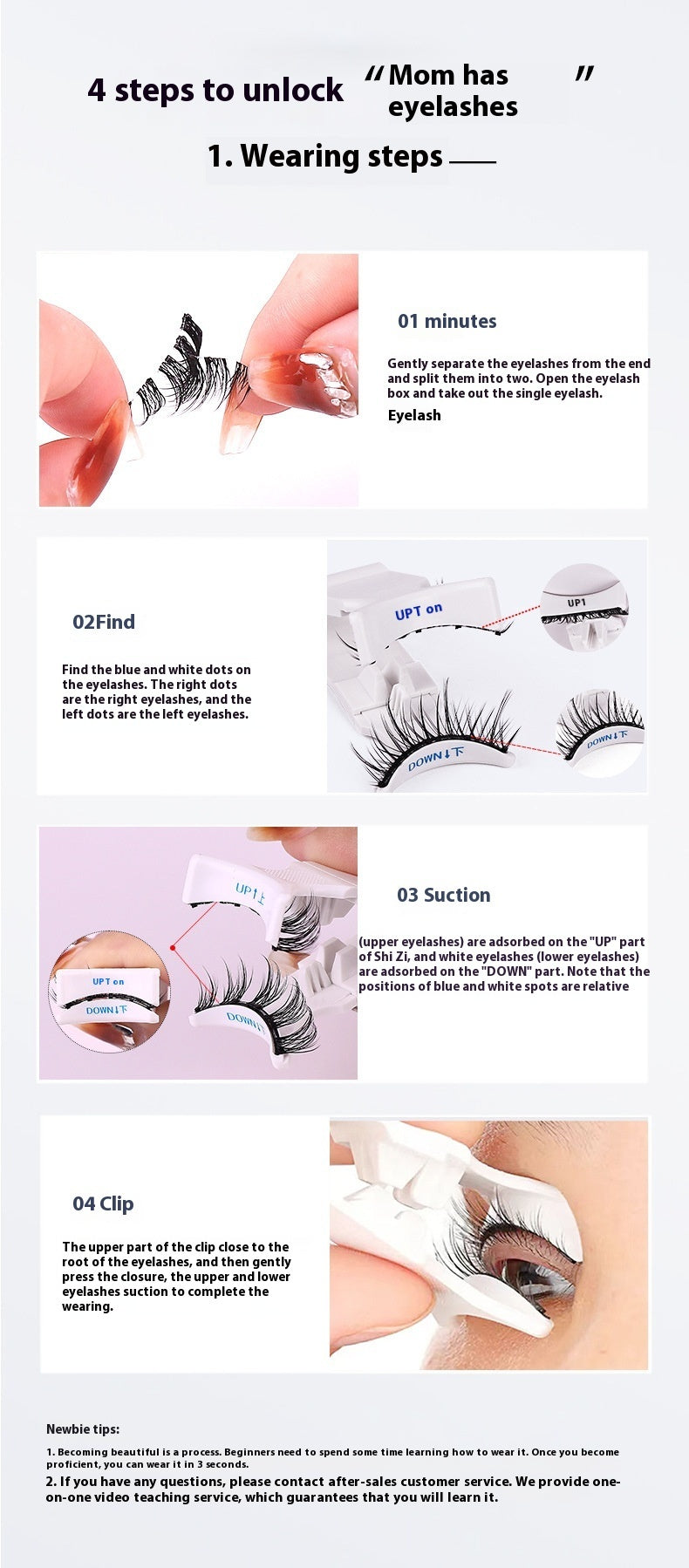 Premium Reusable Magnetic Self-Adhesive Eyelashes