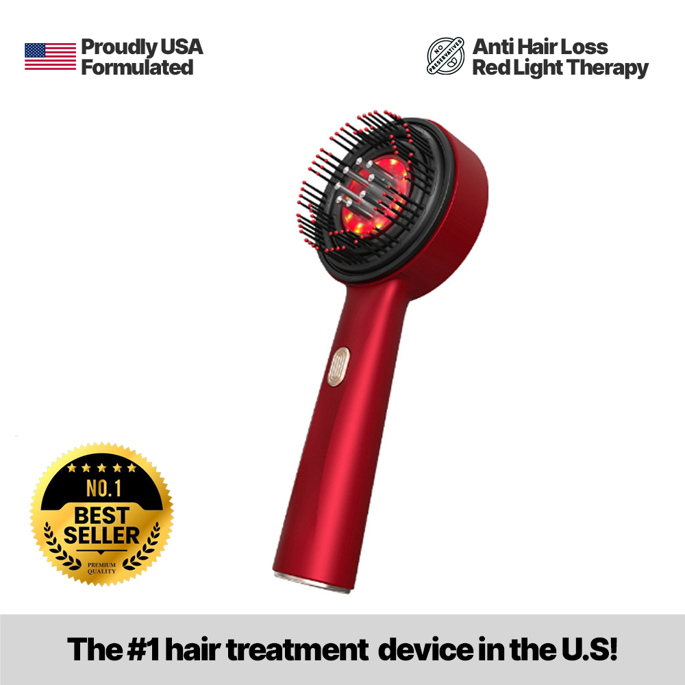 Red Light Therapy Brush Scalp Massager Comb Hair Growth Anti Hair Loss